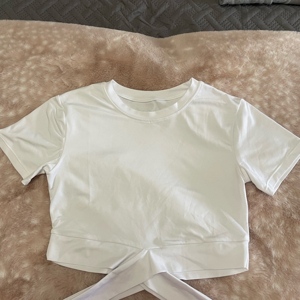 NVGTN White Crop Top